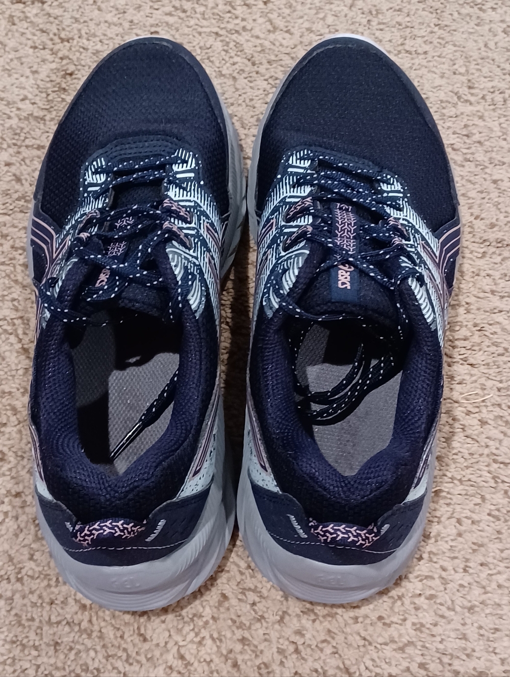 ASICS Gel-Venture 9 Women's Trail Running Shoe In Midnight/Fawn Size 7.5 - Picture 7 of 9